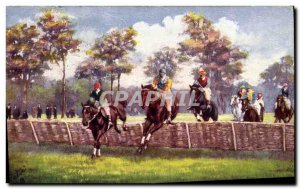 Old Postcard Equestrian Riding