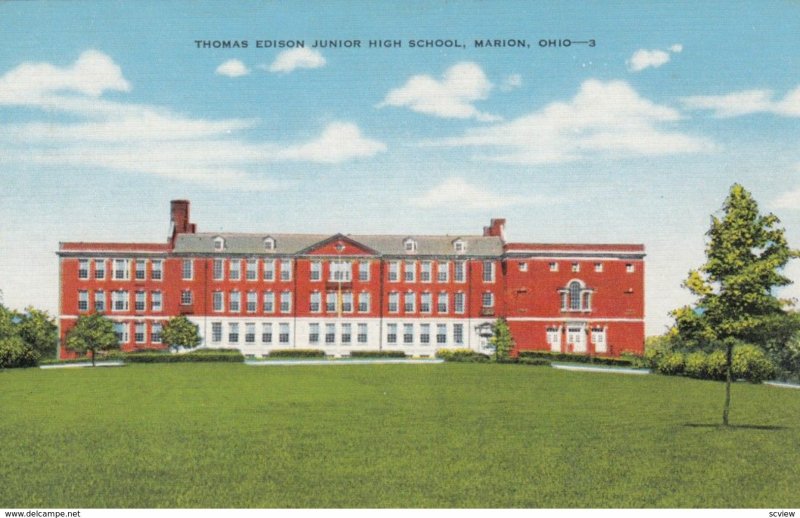 MARION, Ohio, 1930-40s; Thomas Edison Junior High School