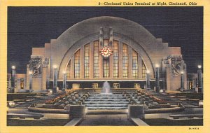 Cincinnati Union Terminal, Night Cincinnati, Ohio OH