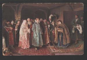 119097 RUSSIAN Boyar Wedding by LEBEDEV vintage color PC