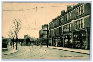 Broadstairs Kent England Postcard The Broadway c1910 Unposted Antique