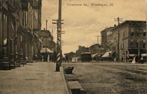 WAUKEGAN, Illinois, PU-1909; Genessee Street
