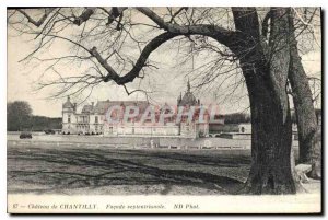 Old Postcard Chateau de Chantilly Northern Facade