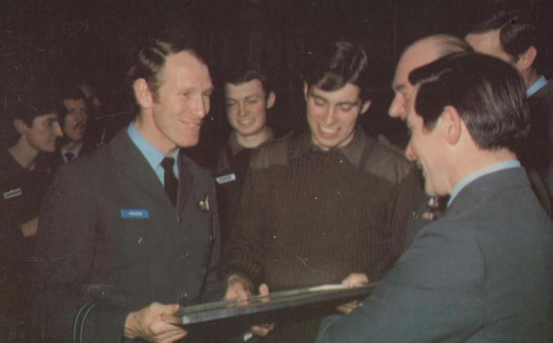 Prince Andrew Receives Parachute Parachutist Wings Brize Norton Royal Postcard