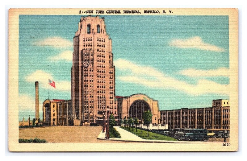 Postcard New York Central Terminal Buffalo N. Y. New York