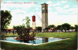 Tower at Fort Sam Houston San Antonio Texas Vintage Postcard C200