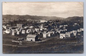 J87/ Lowell Ohio RPPC Postcard c1910 Marietta Sawmill Church Home 803