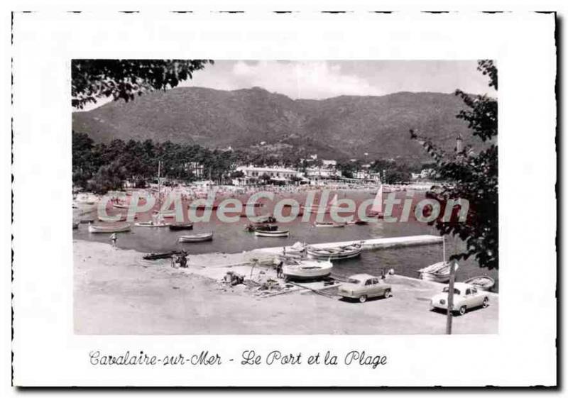 Modern Postcard La Corniche des Maures Cavalaire Var The Port and the Beach