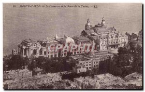 Old Postcard Monte Carlo Casino saw De La Route De La Turbie