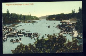 Victoria, British Columbia/BC Canada Postcard, Regatta At The Gorge