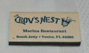 The Crow's Nest Marina Restaurant Venice Florida Matchbox