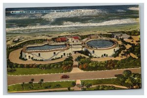 Vintage 1947 Postcard Aerial View of Marine Studios Marineland Florida