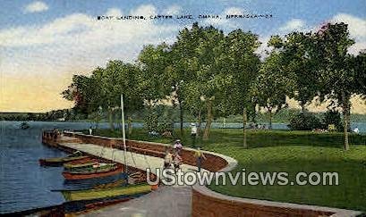 Boat Landing, Carter Lake in Omaha, Nebraska