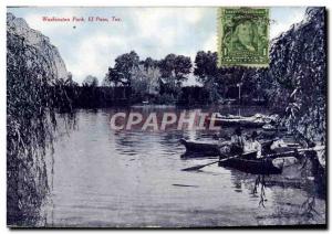 Old Postcard Washington Park El Paso Tex