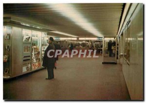 Postcard Modern Brussels Schuman Metro