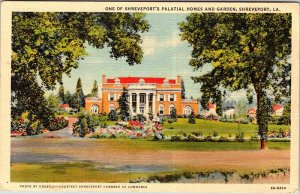 Postcard HOUSE SCENE Shreveport Louisiana LA AM6037