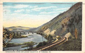 Susquehanna River, Lehigh Valley R. R. Towanda, Pennsylvania PA