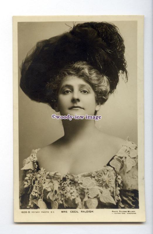 b5873 - Stage Actress - Mrs Cecil Raleigh (Isabel Ellisson) No.1635 D - postcard