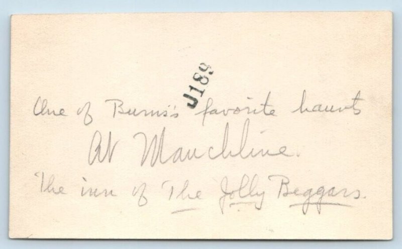 RPPC Inn of the Jolly Beggers Milnathorte Ayrshire Scotland UK Real Photo