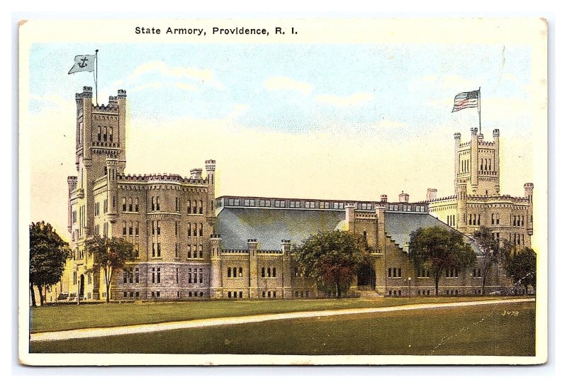 State Armory Providence R. I. Rhode Island Postcard