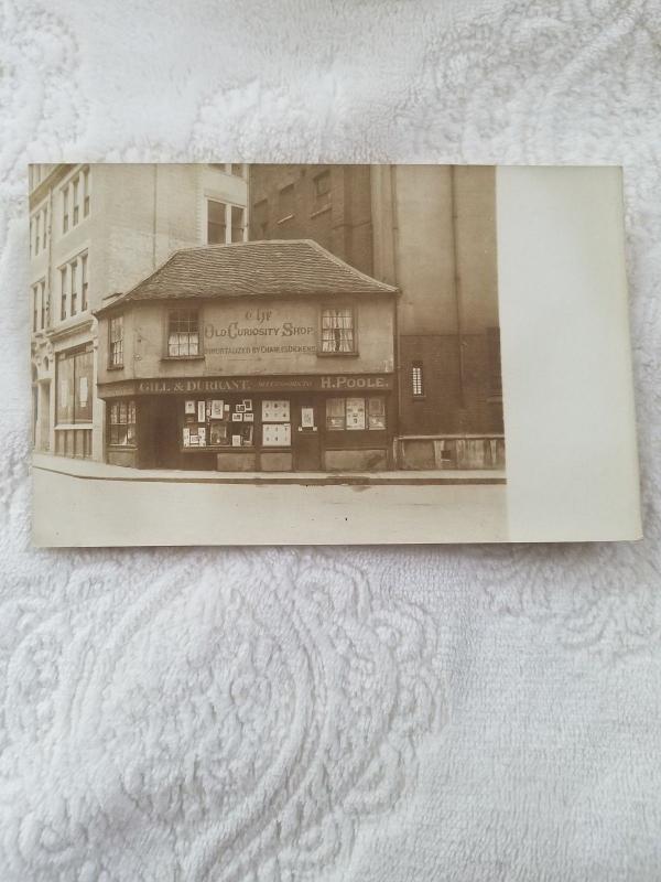 Antique Postcard Old Curiosity Shop, Immortalized by Charles Dickens.