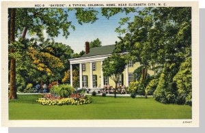 Elizabeth City, North Carolina/NC Postcard, Bayside Home