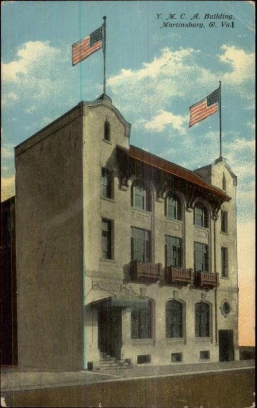 Martinsburg WV YMCA Bldg c1910 Postcard