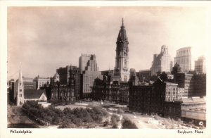 Postcard RPPC Reyburn Plaza Philadelphia PA