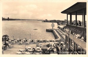 Lot132 hannover real photo germany View of the maschsee from the cafe terraces