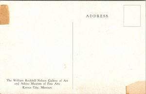 William Rockhill Nelson Gallery Art Atkins Museum Kansas City MO WB Postcard VTG 