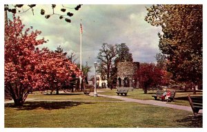 Postcard PARK SCENE Newport Rhode Island RI AS3855