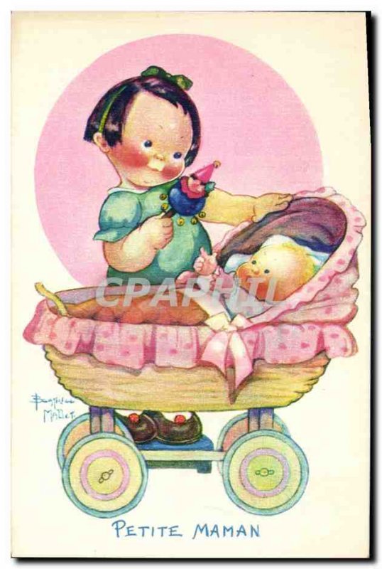 Old Postcard Fantasy Illustrator Child Beatrice Mallet Small mom