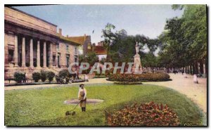 Old Postcard Chalon sur Saone S and L Square Courthouse