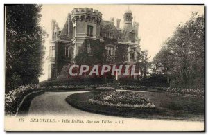 Old Postcard Deauville Villa Dolfus street villas