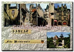 Postcard Modern Sarlat Coupe Gorge Church Prsidial Htel Malville