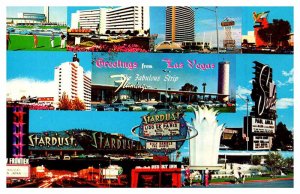 Postcard SHOPS SCENE Las Vegas Nevada NV AR4874