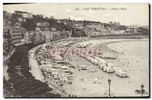 Postcard Old San Sebastian Square Playa y