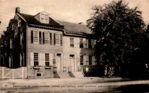 James Fenimore Cooper Birthplace Burlington NJ Vintage c1941 Postcard F21