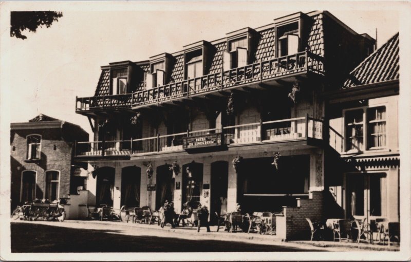 Netherlands Texel Hotel De Lindeboom Vintage RPPC C126