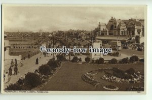 tq0021 - Lancs - The Promenade and Winter Gdns.on Morecambe Seafront - postcard