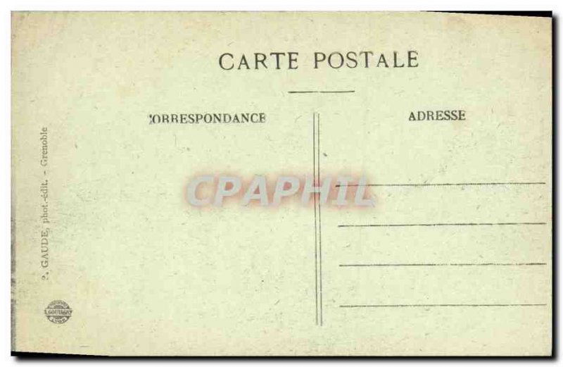 Old Postcard La Tronche Grenoble and St Eynard