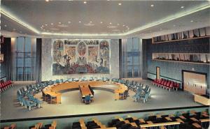 New York City~United Nations Headquarters~Security Council Chamber~Wall Art~'60s