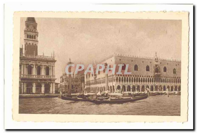 Italy Italia Venezia Old Postcard Palazzo Ducale visto dal mare