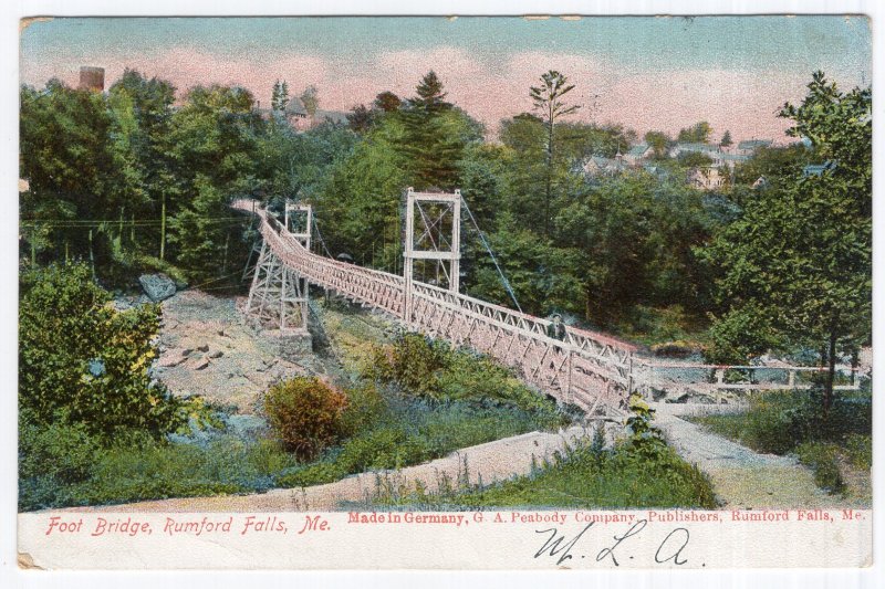 Rumford Falls, Me., Foot Bridge