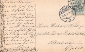 A112 Royalty 1908 First Horse Ride Prince Wilhelm of Prussia RPPC postcard