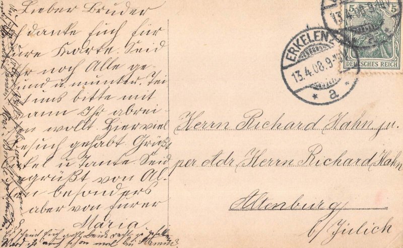 A112 Royalty 1908 First Horse Ride Prince Wilhelm of Prussia RPPC postcard