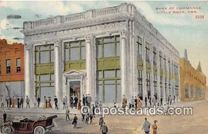 Bank of Commerce Little Rock, Arkansas, USA 1912 light postal marking on front