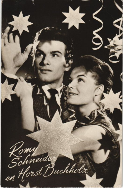 CPA Romy Schneider &Horst Buchholz FILM STAR (1070035)