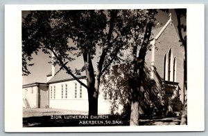 RPPC  Zion Lutheran Church  Aberdeen    South Dakota   Postcard