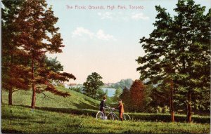 Picnic Grounds High Park Toronto Ontario Bicycles Unused MacFarlane Postcard H62